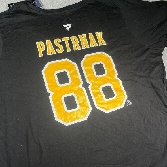 NWT Reebok NHL Boston Bruins Woman’s 3x Pastrnak #88 Black V-Neck T-Shirt Jersey - Picture 7 of 8